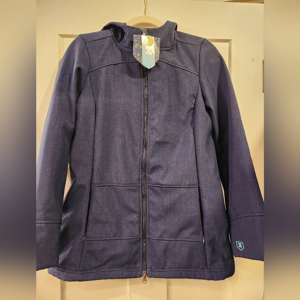 Zusa womens jacket size small navy blue NWT